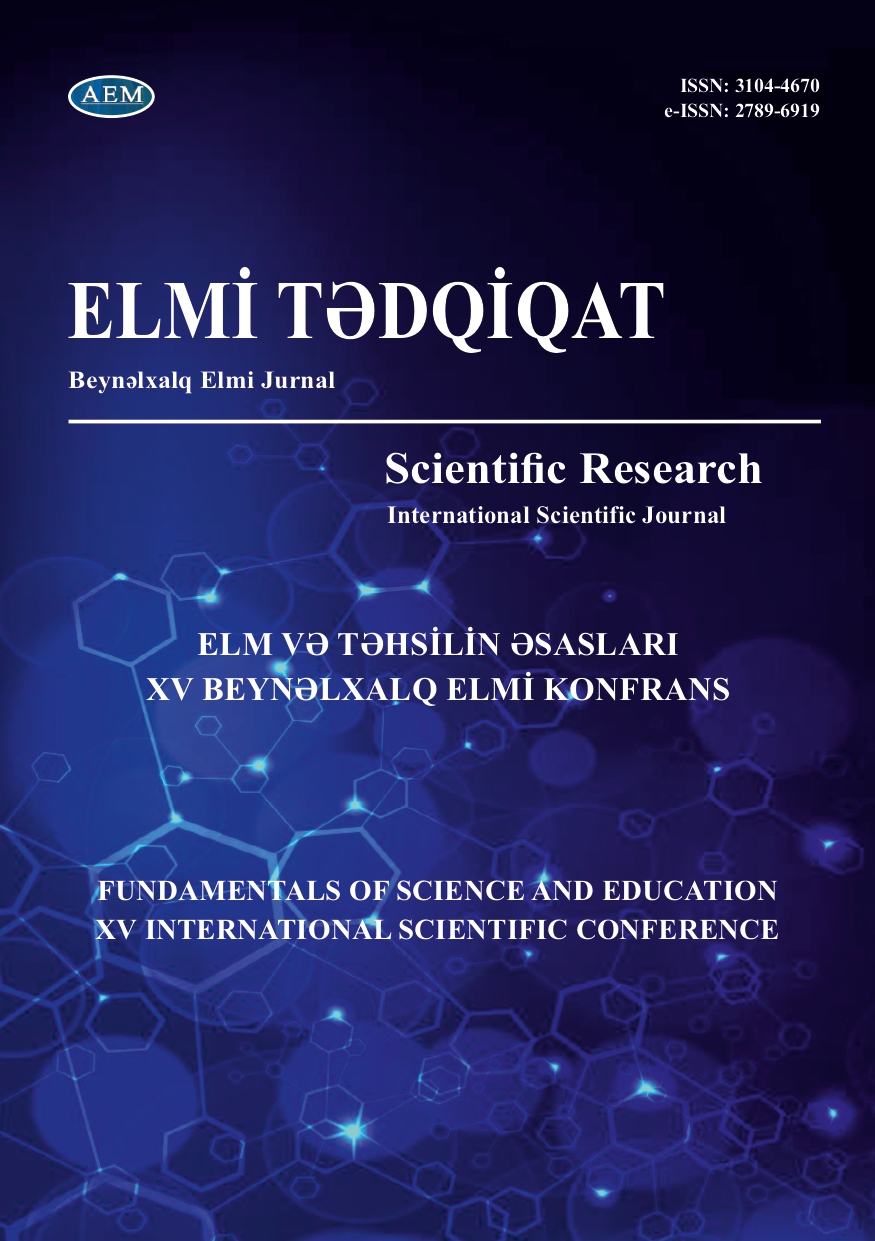 FUNDAMENTALS OF SCIENCE AND EDUCATION XV INTERNATIONAL SCIENTIFIC CONFERENCE 